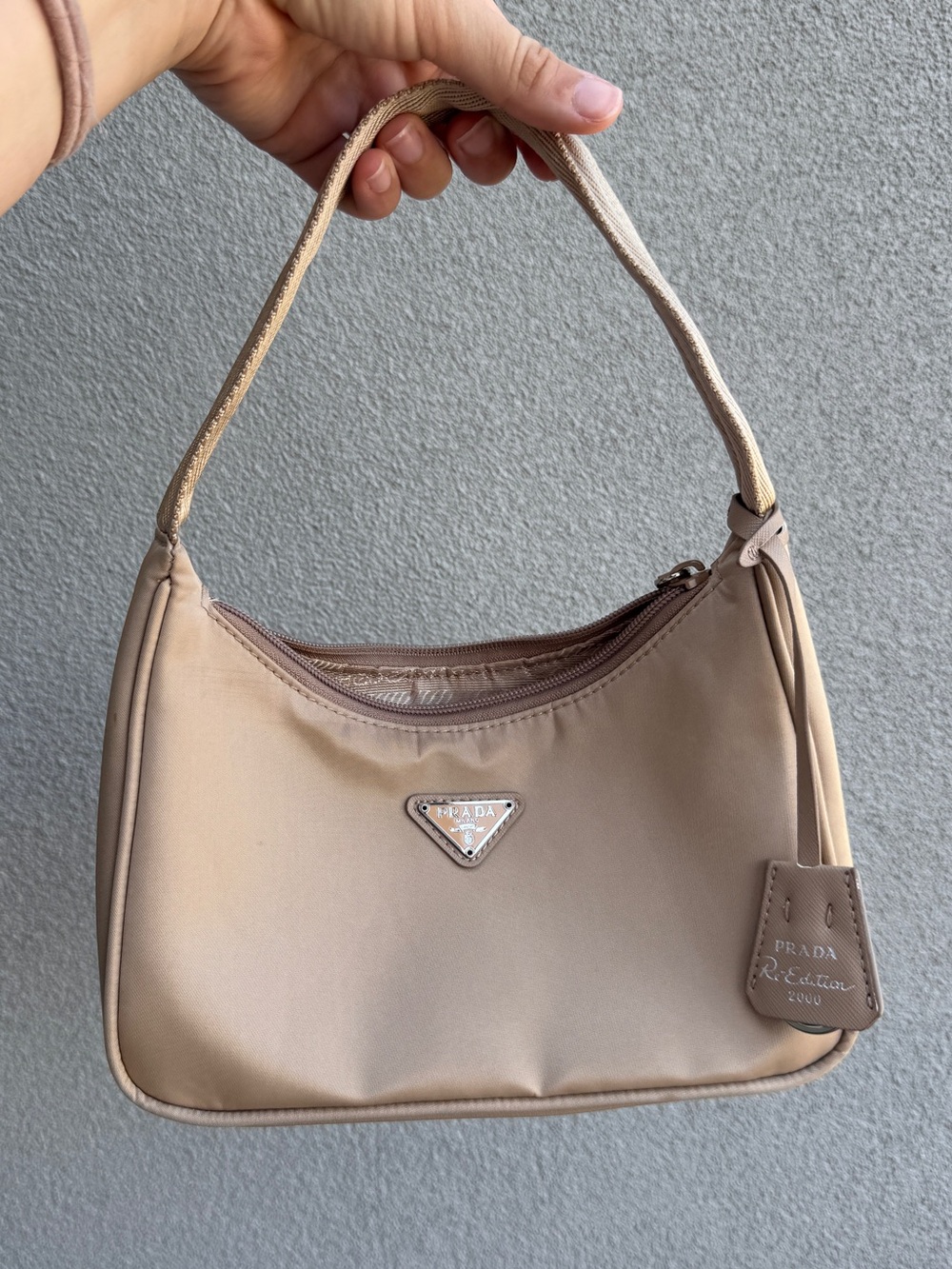 Prada re-edition bag 2000s